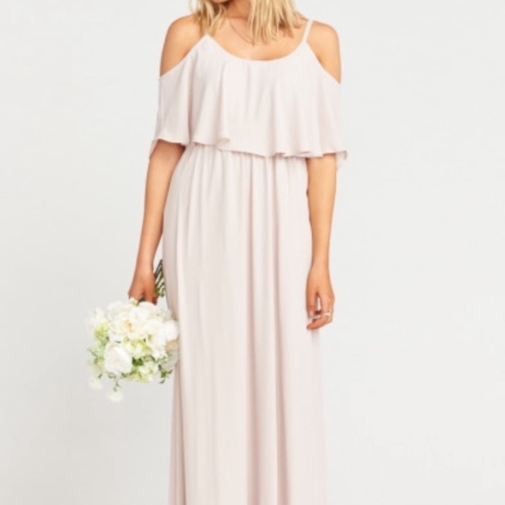 Caitlin Ruffle Maxi “Show Me Your Ring" Crisp